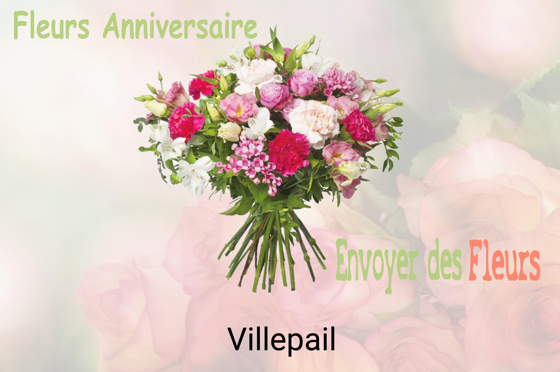 Bouquet de fleurs d’anniversaire livré à Villepail