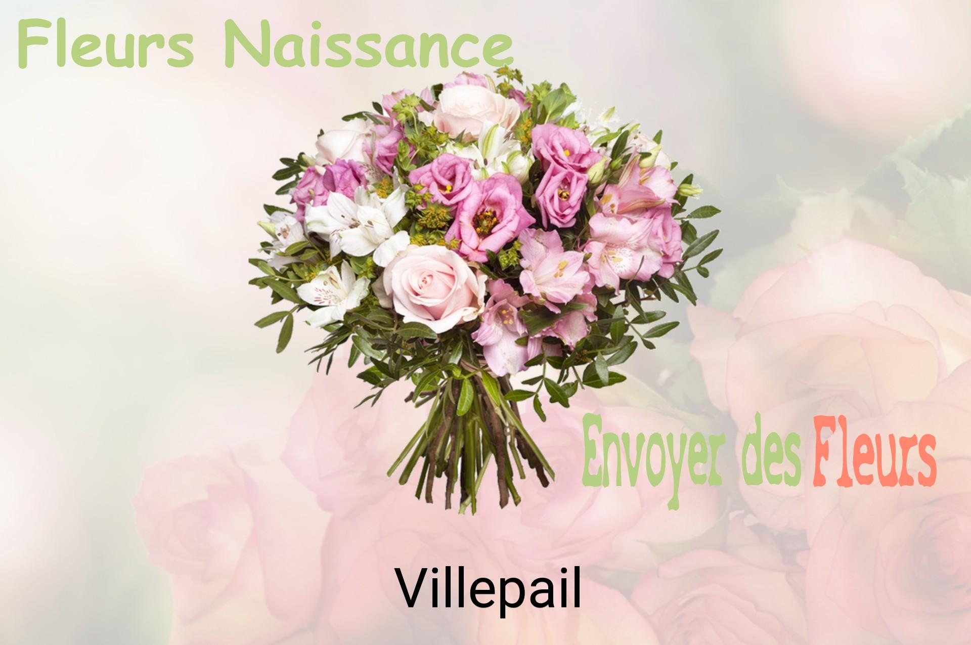 Bouquet de fleurs de naissance livré à Villepail